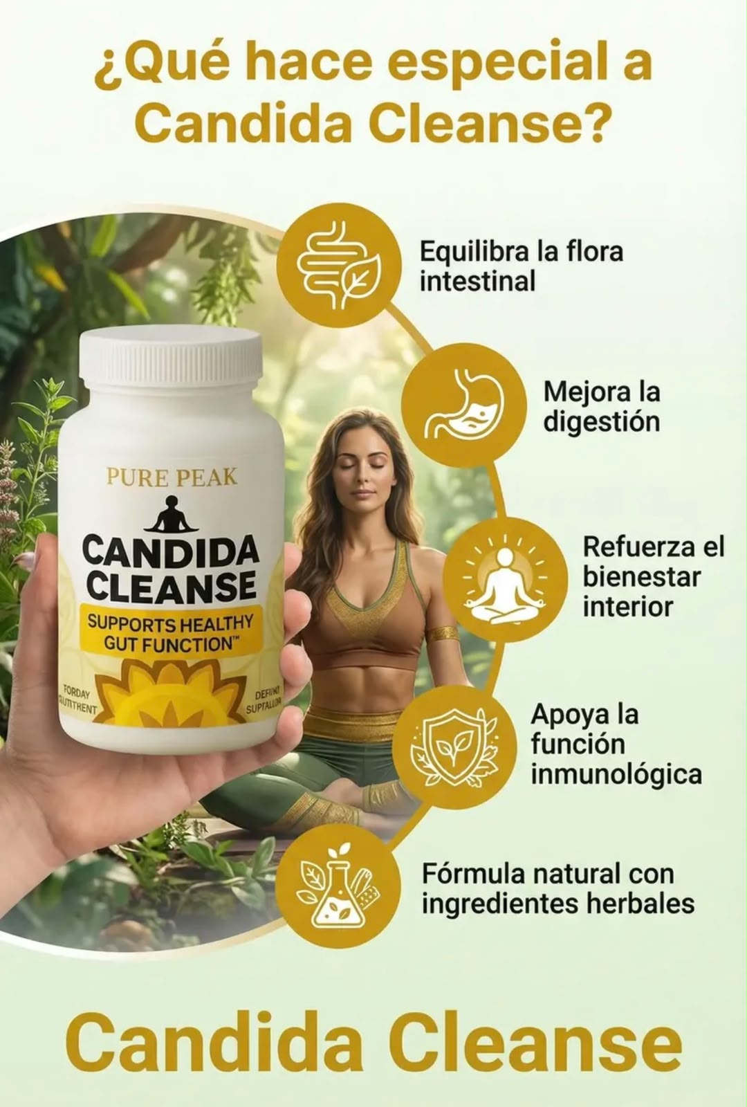 Candida Cleanse 60 Capsulas Premium