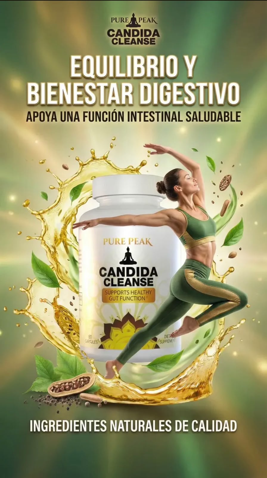 Candida Cleanse 60 Capsulas Premium