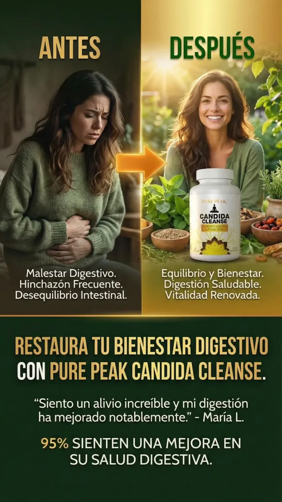 Candida Cleanse 60 Capsulas Premium